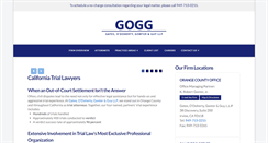 Desktop Screenshot of gogglaw.com