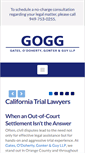 Mobile Screenshot of gogglaw.com